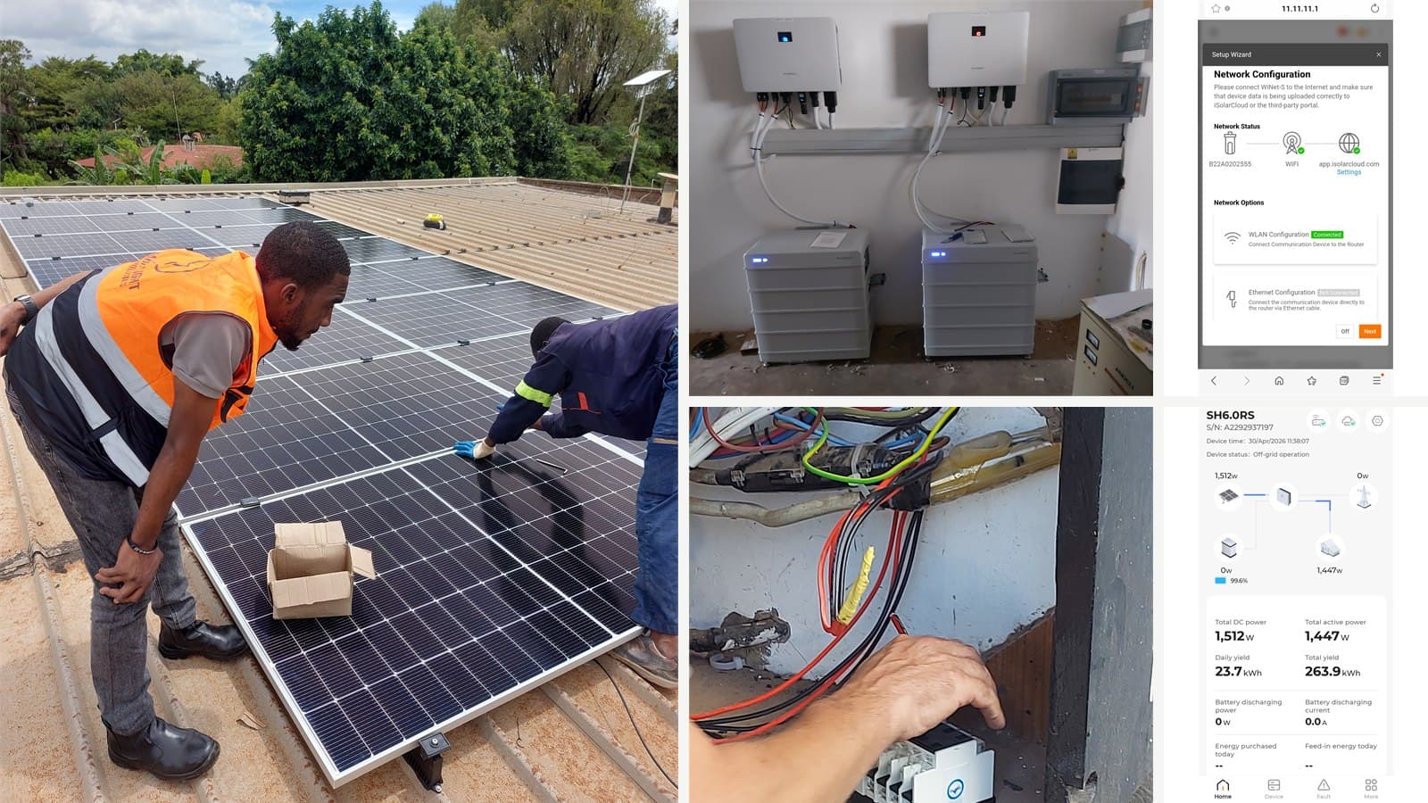 Hybrid Solar Energy System with Dual Inverters and Lithium-Iron Battery